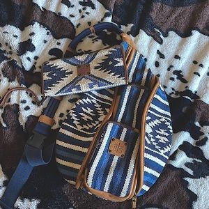 Sts Saddle blanket sling bag with matching wallet